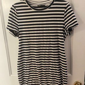 Navy Stripped Maternity Dress Size M